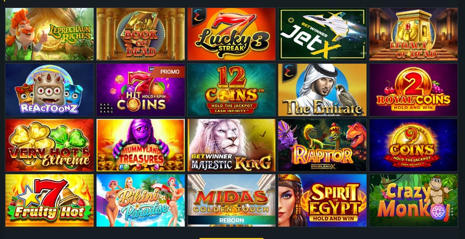 Jeux de Casino Betwinner